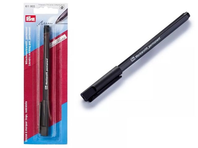 Prym Wäschemarkierstift Schwarz Permanent