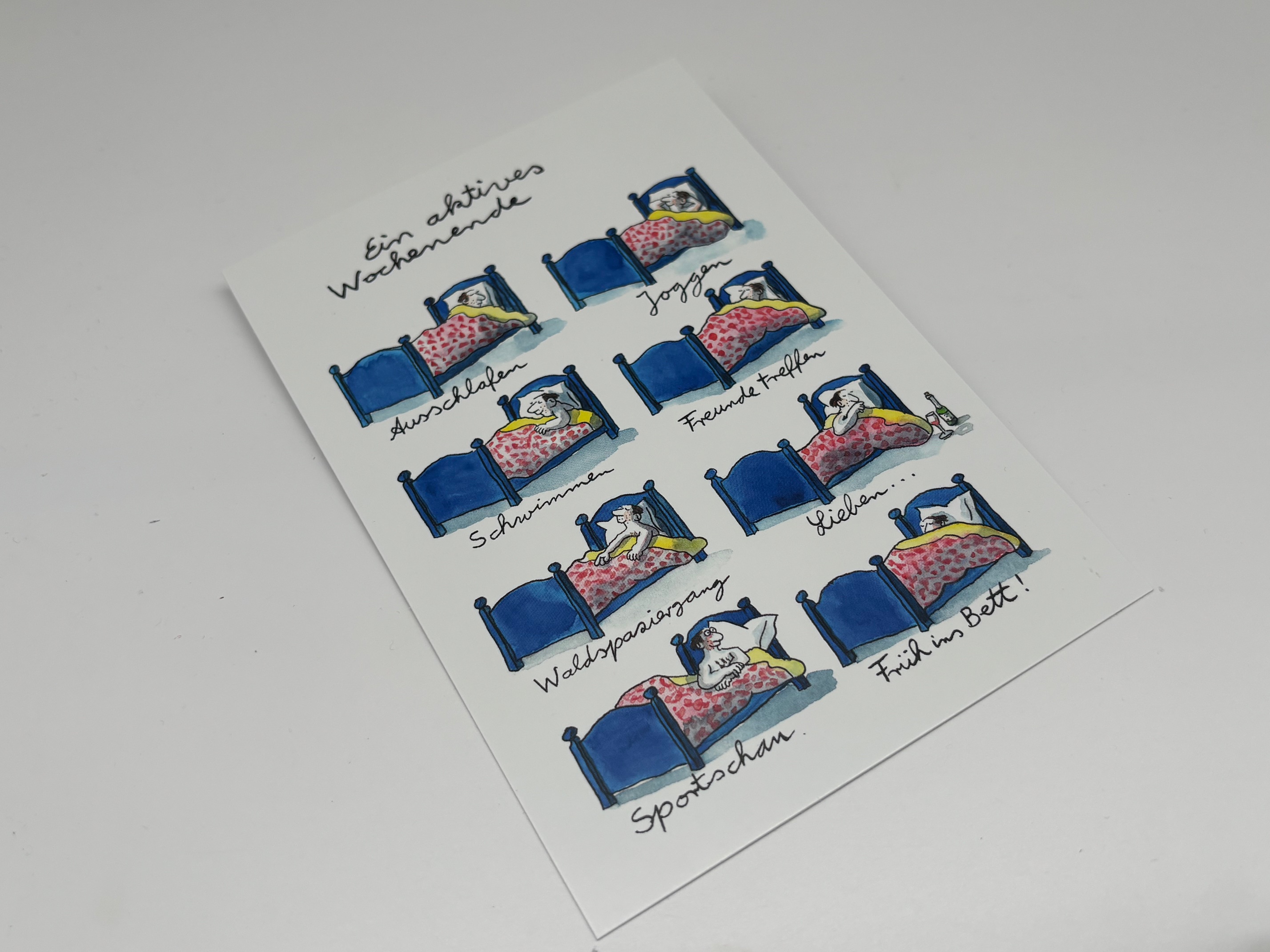 Postkarte Ein aktives Wochenende