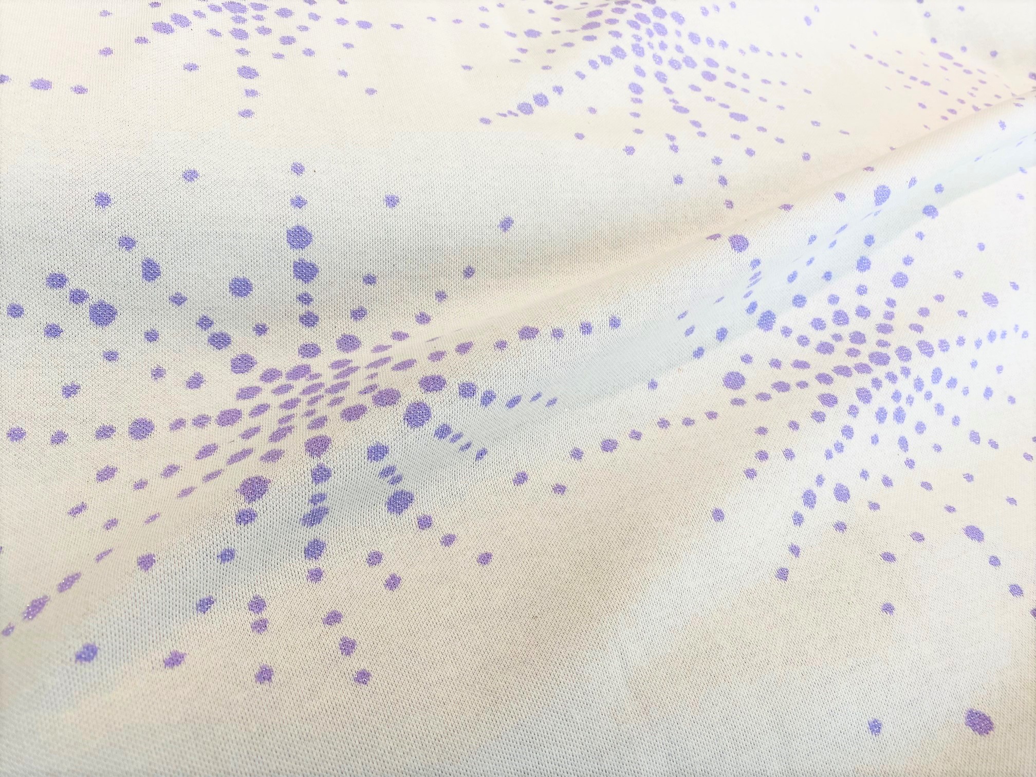 Bio-Jacquard Jersey Glossy Bloom Naturweiß Hamburger Liebe